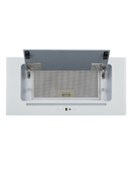 Кухонная вытяжка MACBI MC60TL 1200 м3/ч WHITE с пульт д/управления Белое стекло, полновстраиваемая