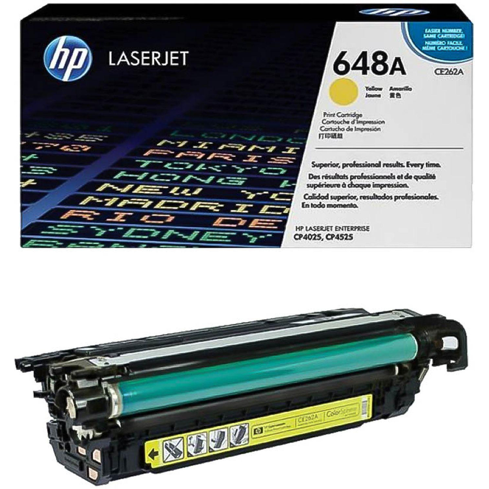 Картридж лазерный HP 648А CE262A жел. для CLJ CP4025/CP4525
