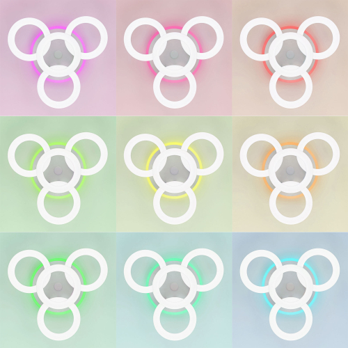 Citilux Паркер Смарт CL225A140E RGB Умная люстра Белая