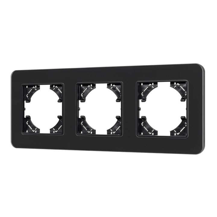 Рамка стеклянная FRM-OMALI-SFGS-3-BK Arlight 049713