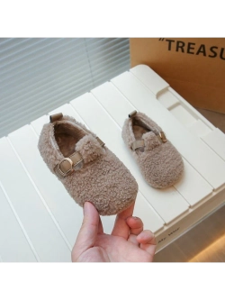 Балетки из искусственного меха