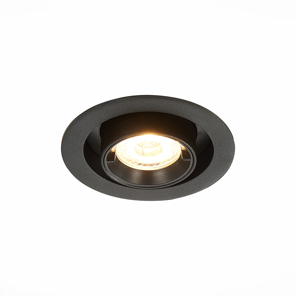 ST702.338.12 Св-к встр. Черный LED 1*12W 3000K 900Lm Ra80 24° IP20 D90xH92 180-240V