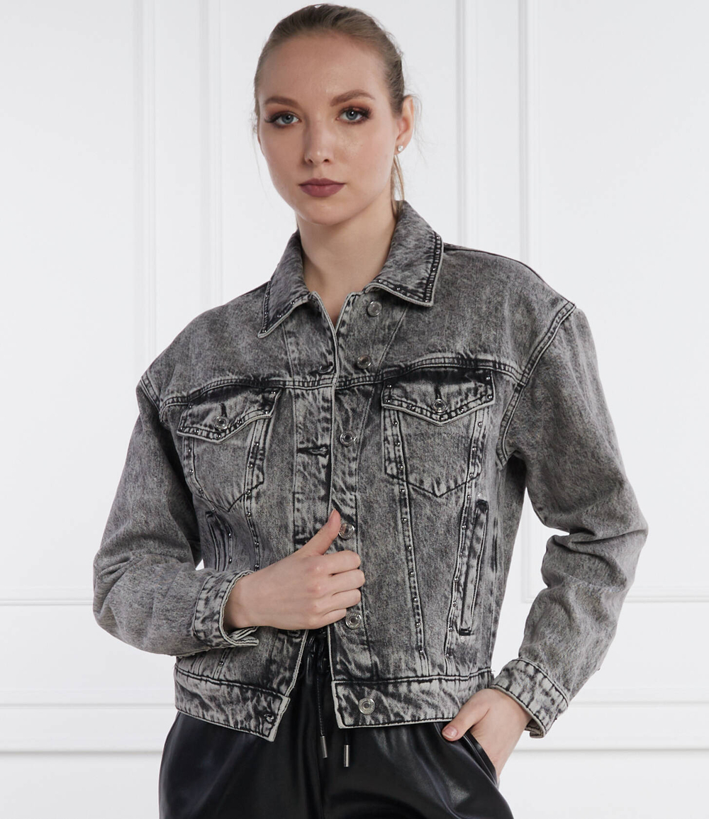 Джинсовая куртка clarette GUESS - графитовый (W4RN62 D56B3)