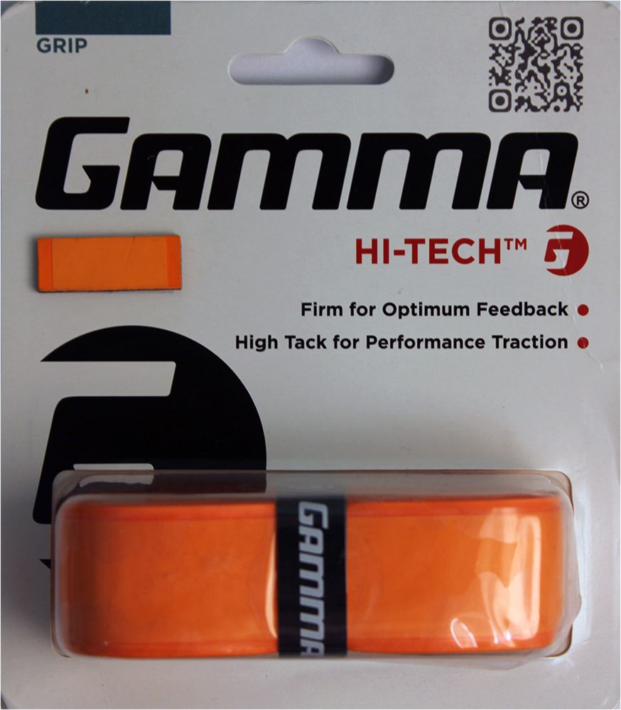 Теннисные намотки базовые Gamma Hi-Tech Grip 1P - orange