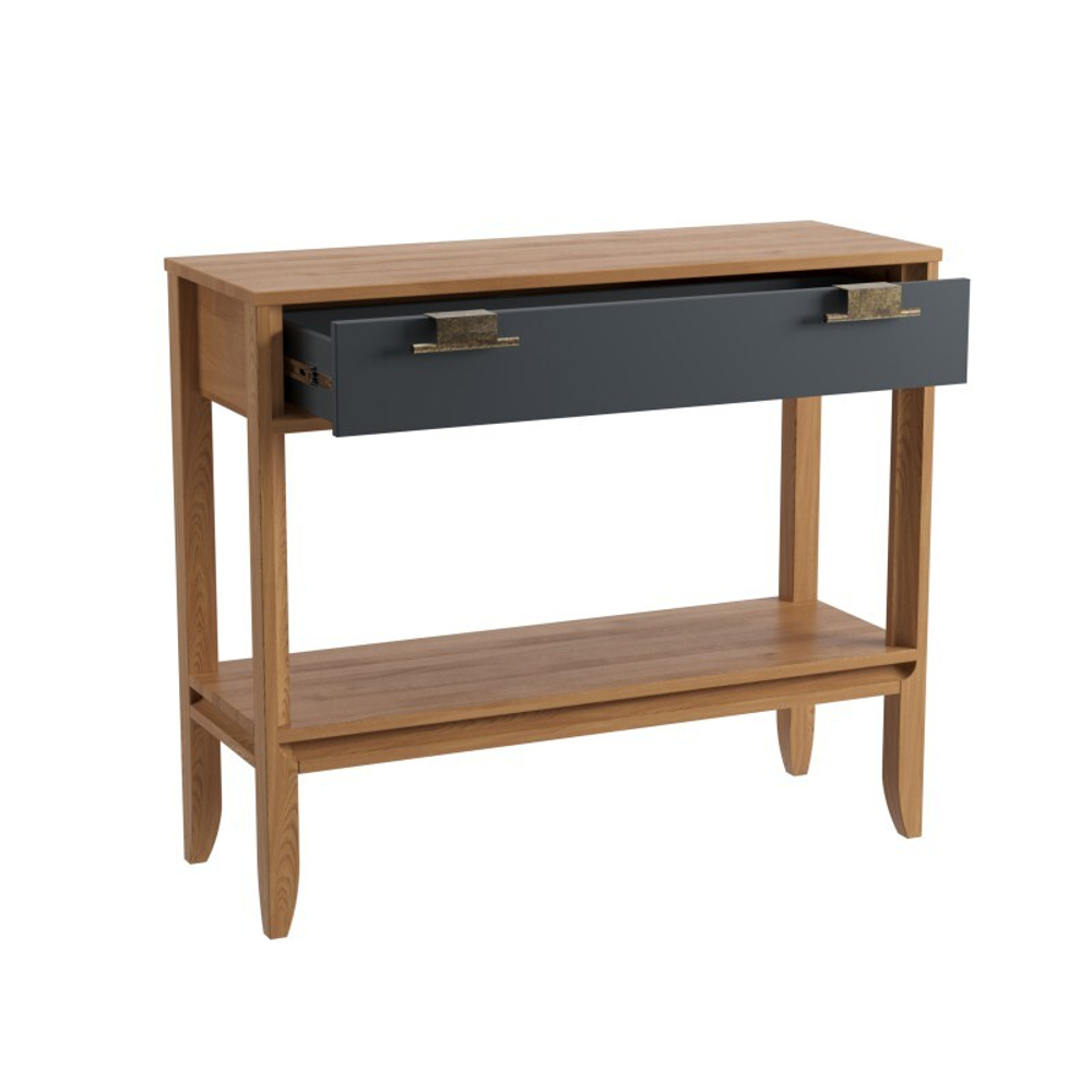 Консоль «Бридж» 1 ящик и полка браун/серый 7012