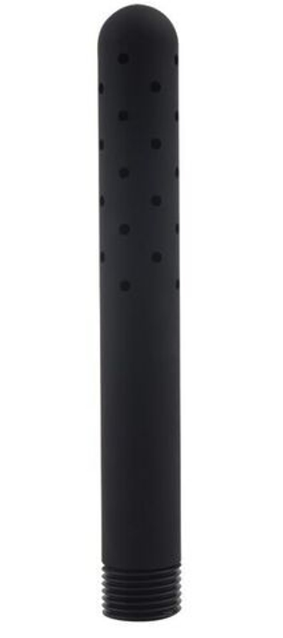Черная насадка для интимного душа 360° water flow (Цвет: черный)