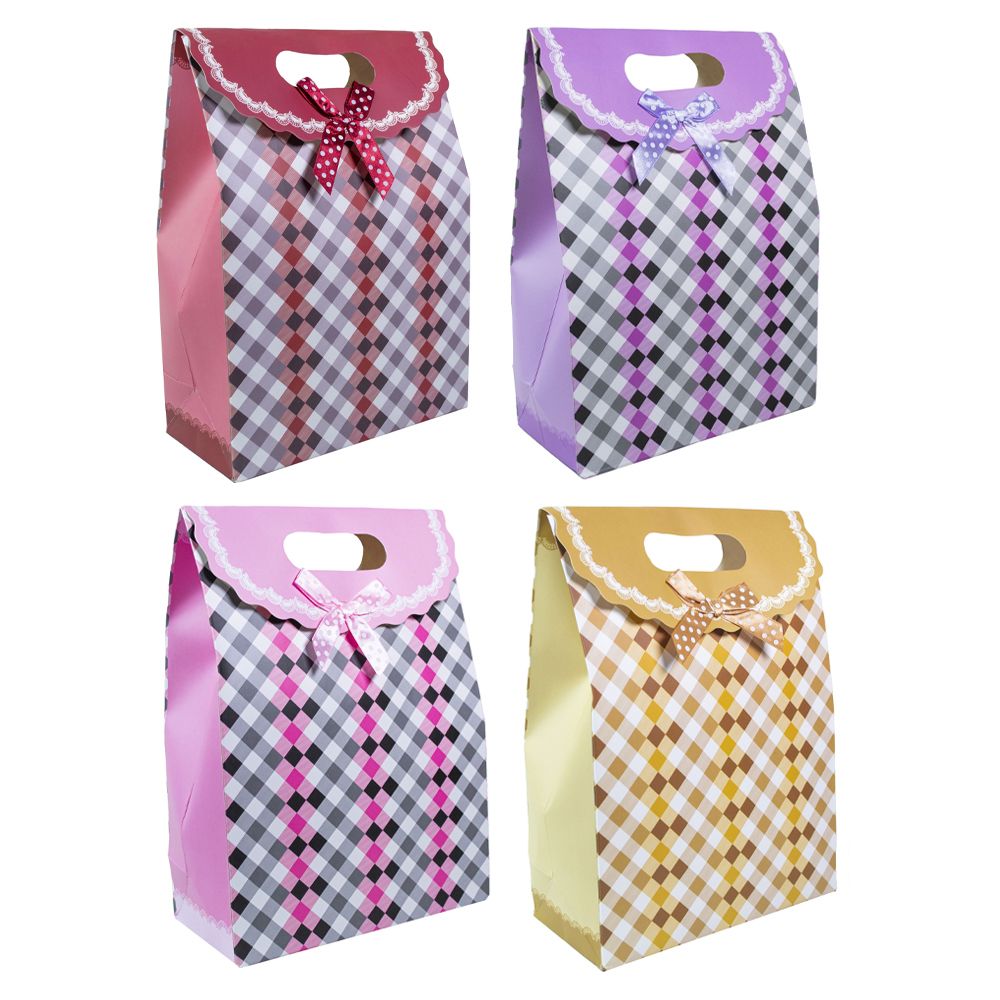 Подарочный пакет Basir, серия "Ромбы", рисунок - ромбики, 32*24*10 см, ассорти Подарочный пакет Basir, серия "Ромбы", рисунок - ромбики, 32*24*10 см, ассорти