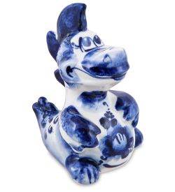 ГЛ- 081 Фигурка «Дракон» (Гжельский фарфор)