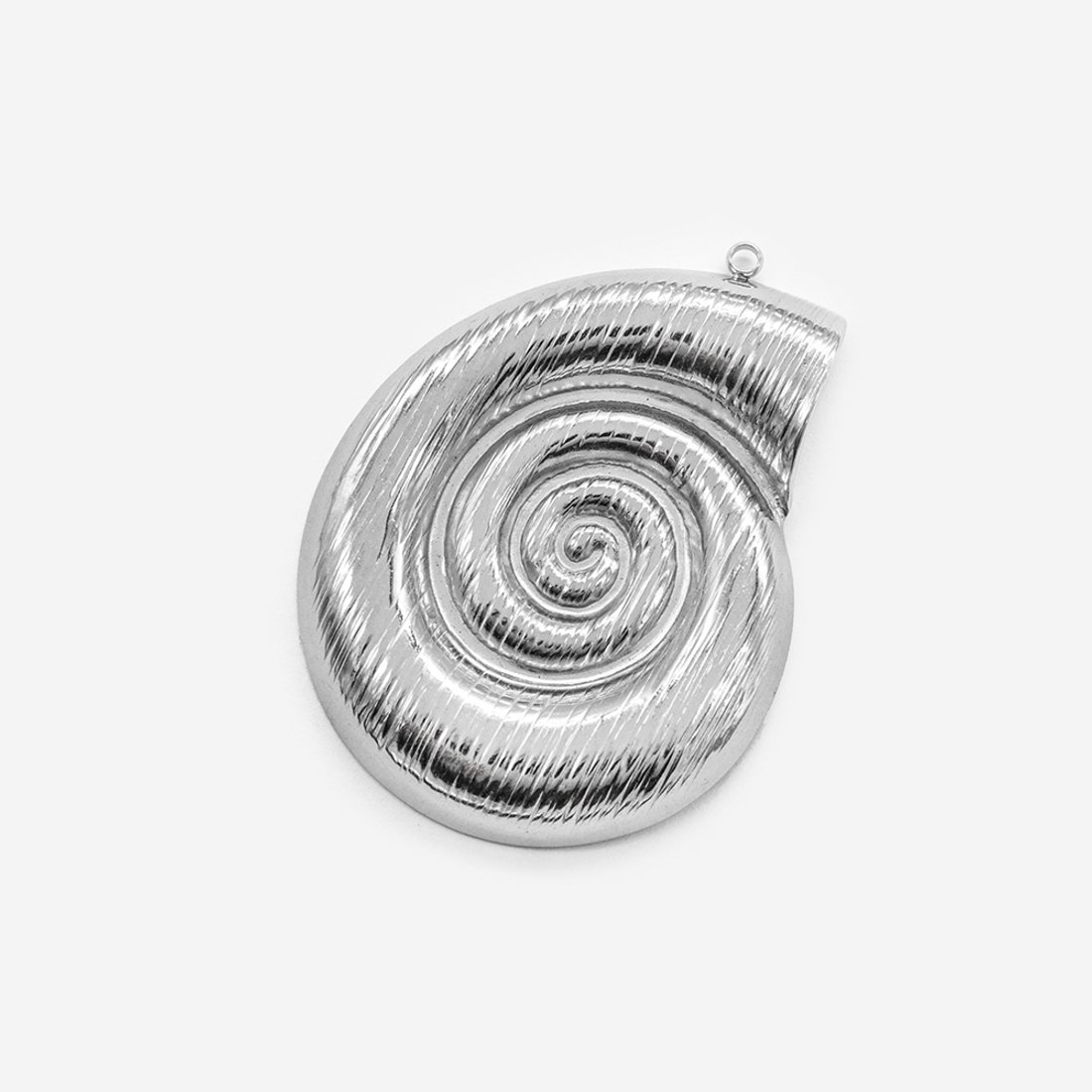 Подвеска крупная "Аммонит" 51*38,5мм, сталь без покрытия