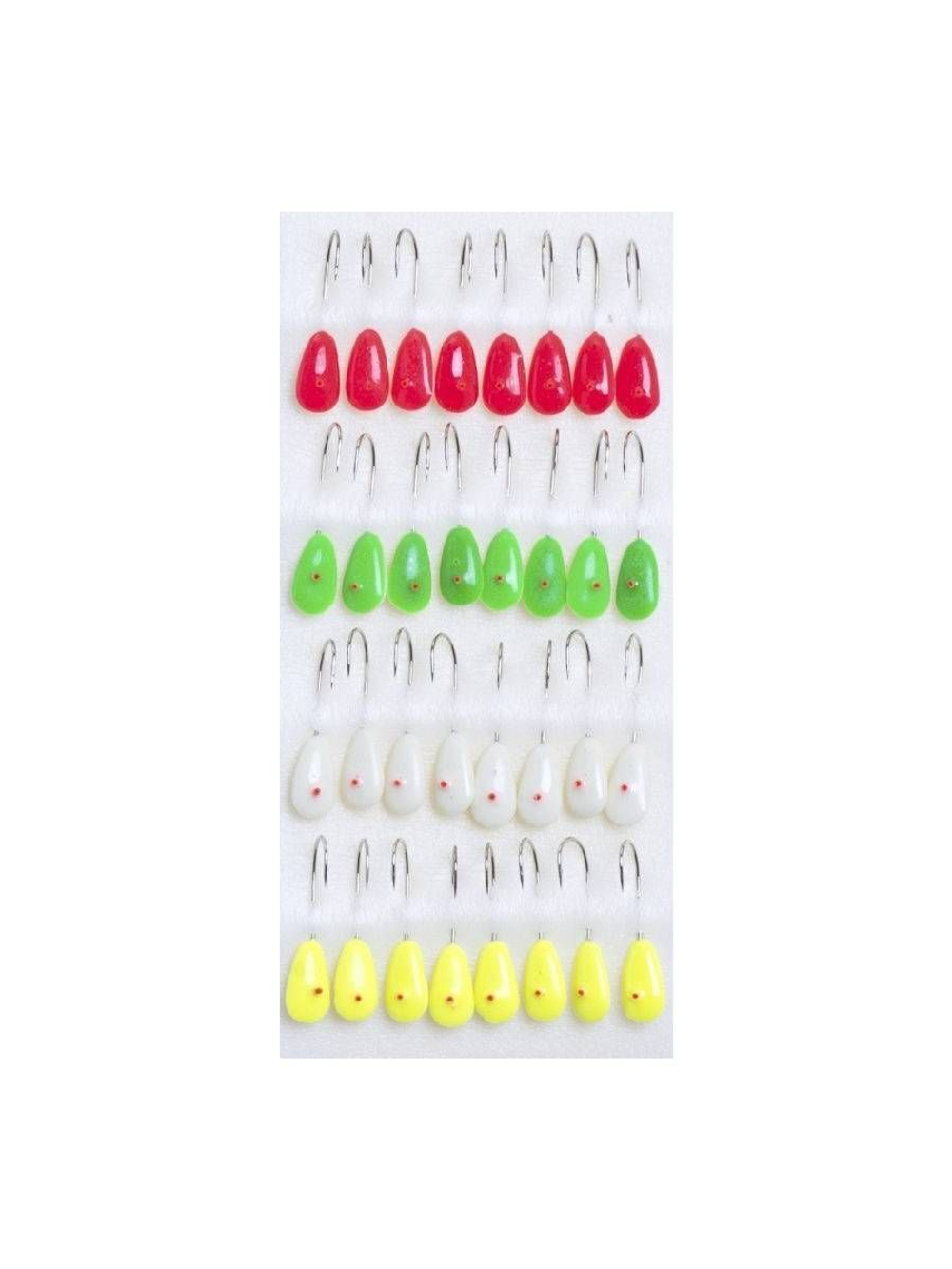 Мормышка фосфорная №24 кр. №02 32шт