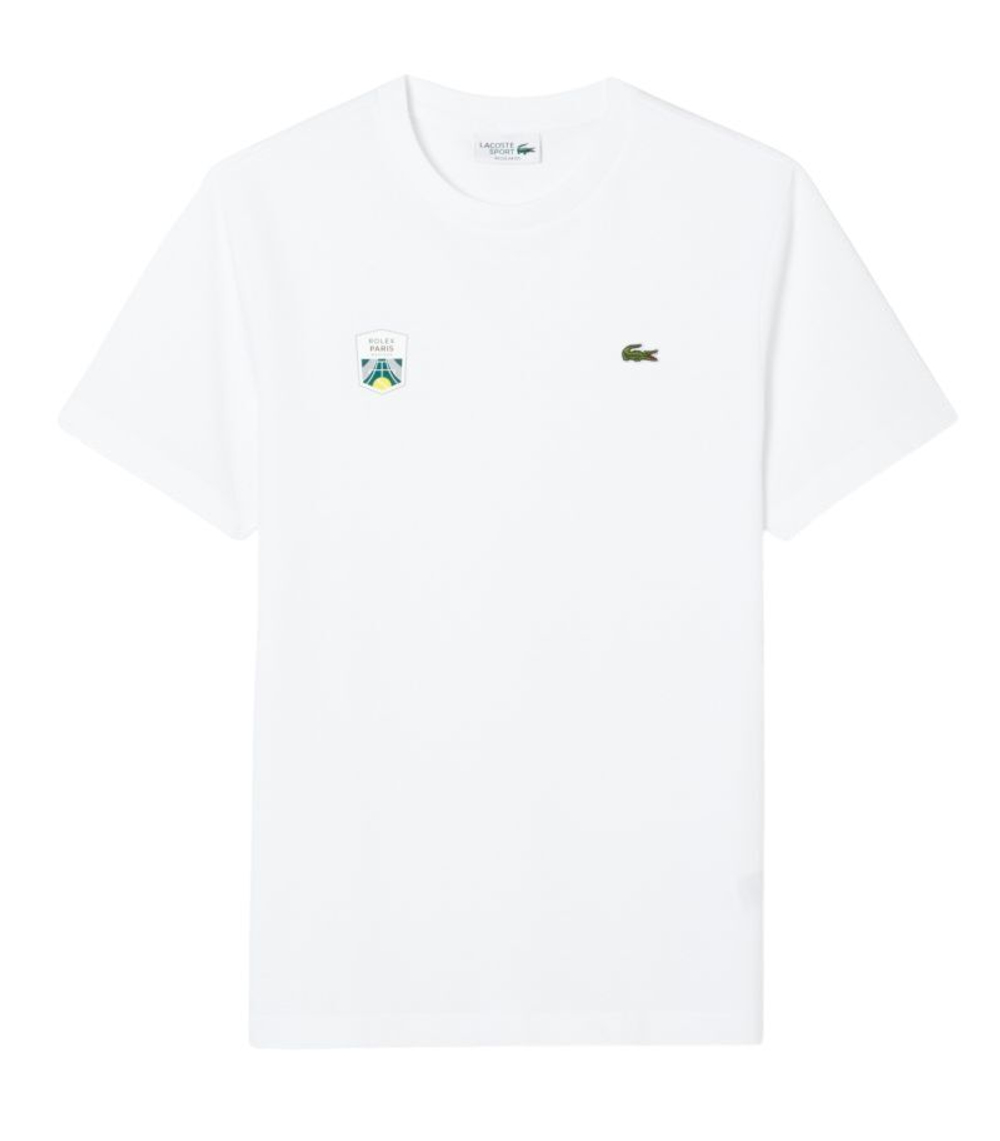 Теннисная футболка Lacoste Rolex Paris Masters Edition - white