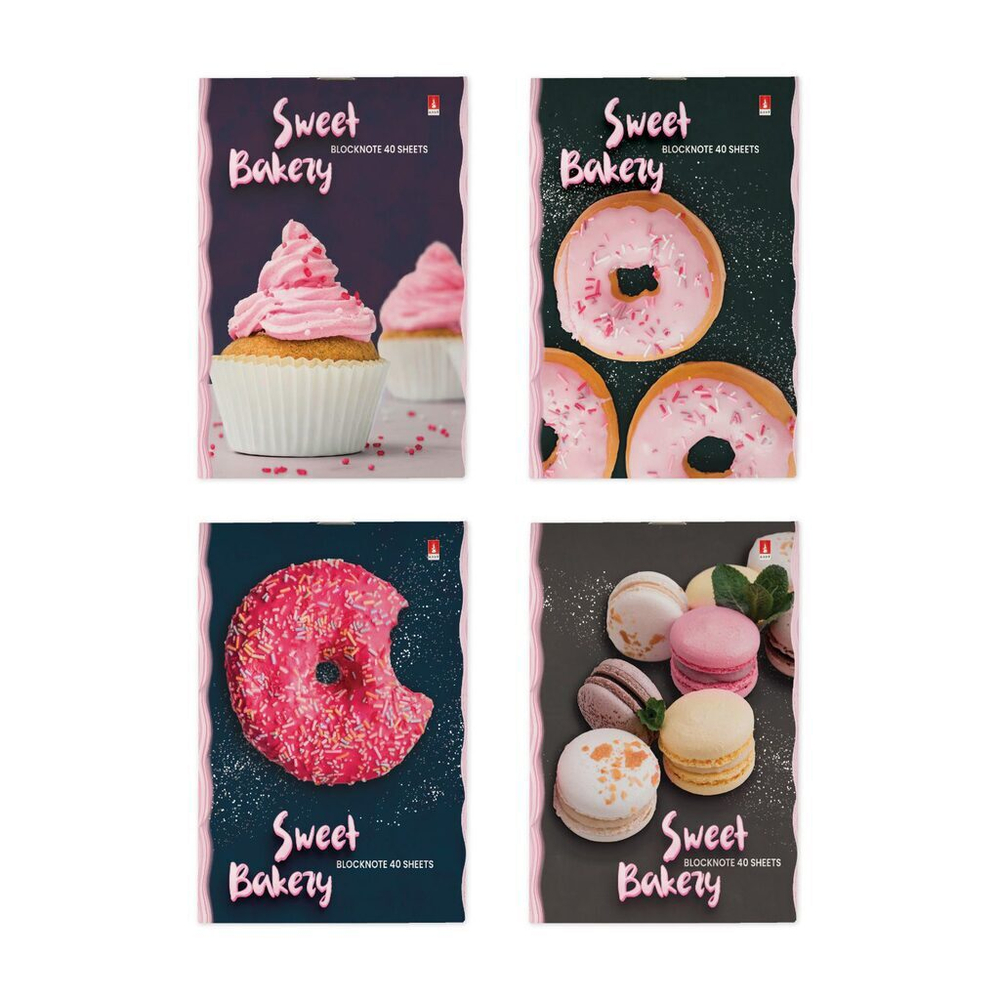 Блокнот А6 40л скоба "Донат рулит" клетка*