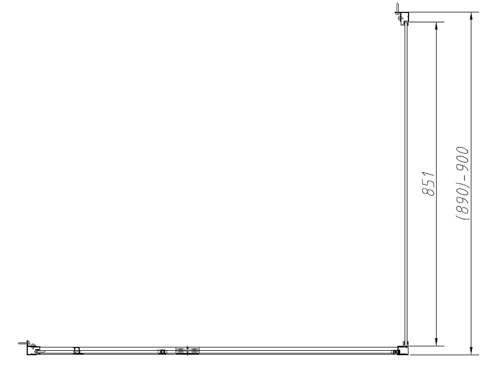 Душевой уголок Vincea Slim-N VSR-4SNP9012CLGM 120x90 профиль вороненая сталь/стекло прозрачное