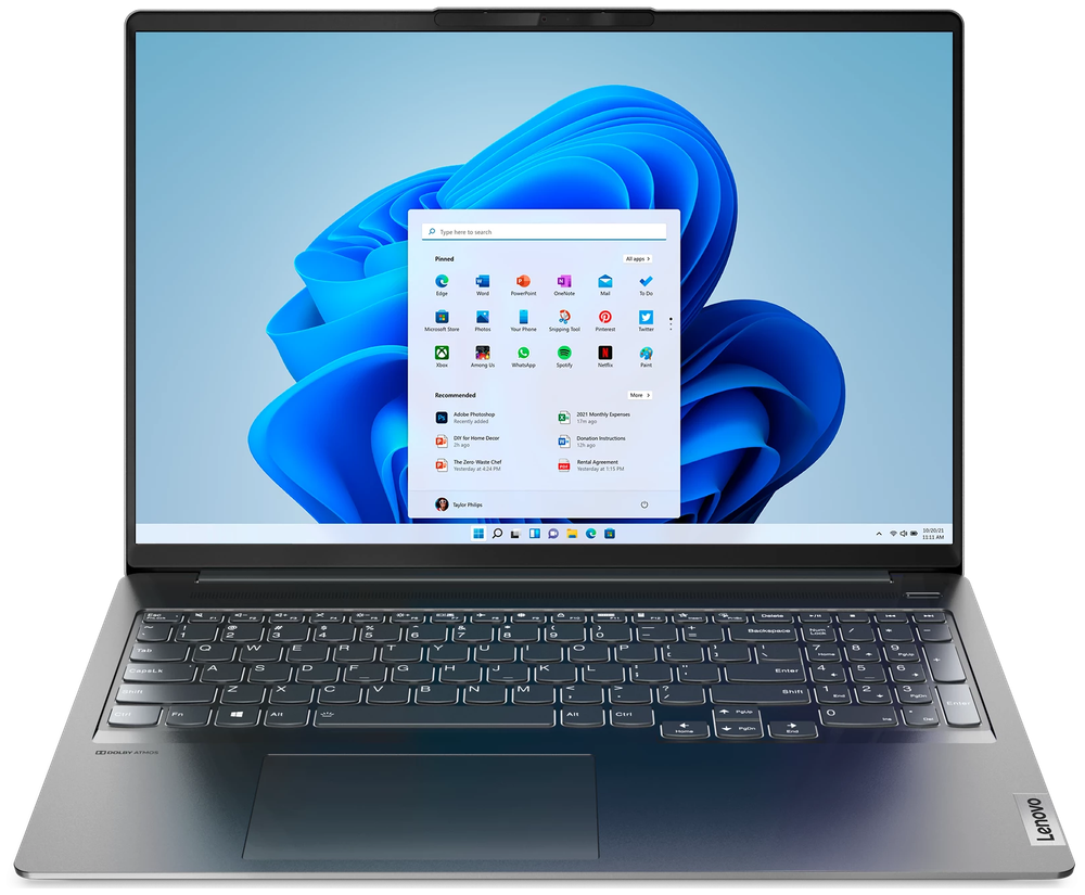 Ноутбук Lenovo ideapad 5 Pro-16ACH6. Конфигурация: AMD Ryzen 5 5600H 3.3 ГГц/16 ГБ/512 ГБ SSD/nVidia GeForce RTX 3050 4 ГБ/Free DOS/16"/2560x1600 пикс. 120Hz/A1