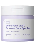 Sungboon Editor Отшелушивающие пэды с витамином С против пигментации Meoru Podo Vita C Turn-over Dark Spot Pad 60 шт