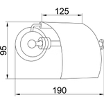 Держатель туалетной бумаги Boheme Hermitage 10320 BRONZE