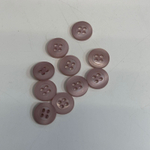 Пуговицы диаметр 1,3 - 1,4 см; 4 отверстия; цвет: розовый светлый;