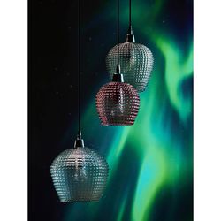 Светильник подвесной каскадный Aurora, Ø50 см, сливовый/серый/прозрачный