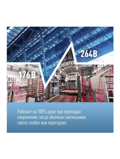 Светильник светодиодный UFO HIgh Bay 100Вт 6500К 174-265В для высоких пролетов КОСМОС KHB120d100W6500K