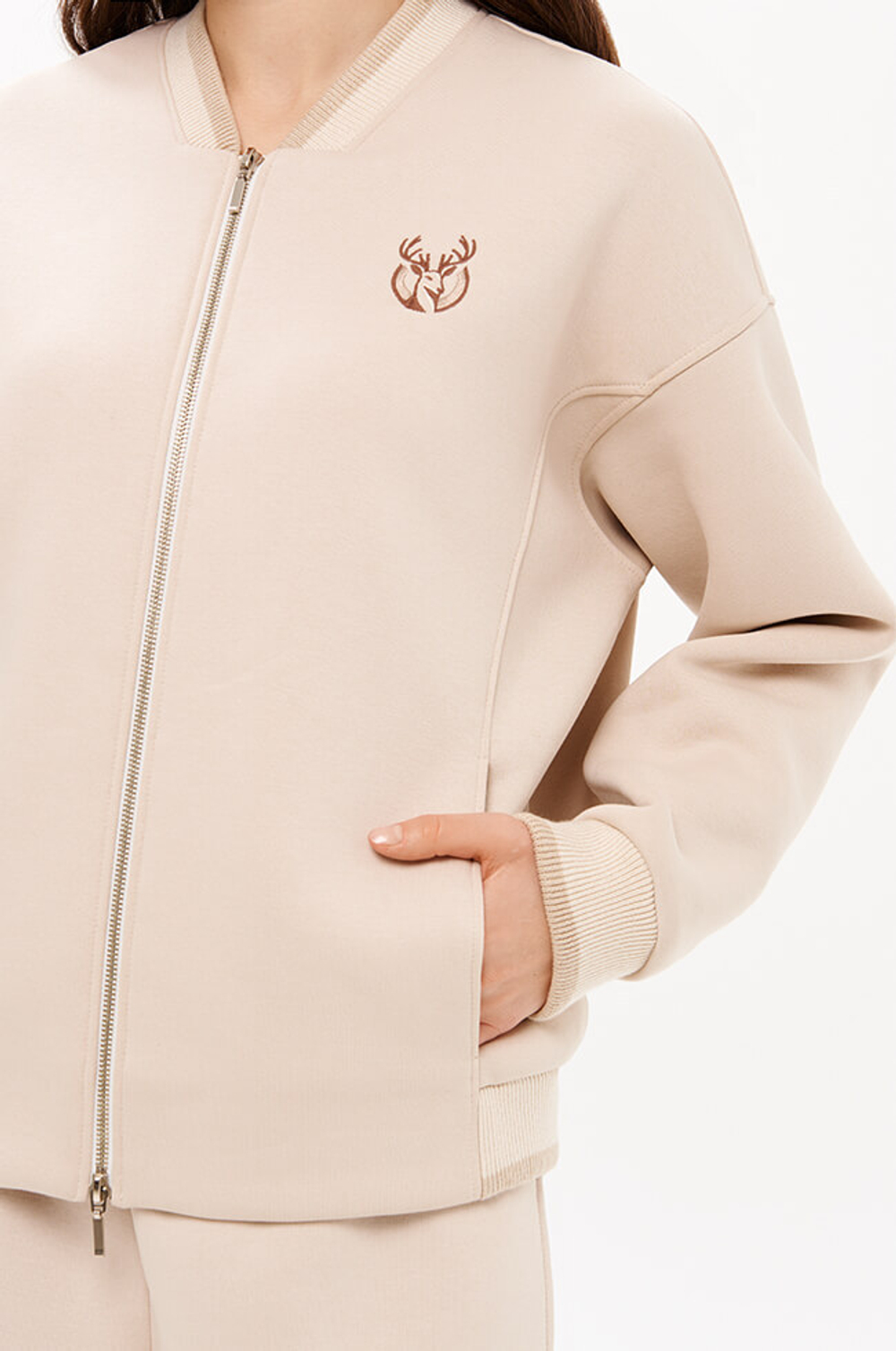 1946 Толстовка женская (светло-бежевый)