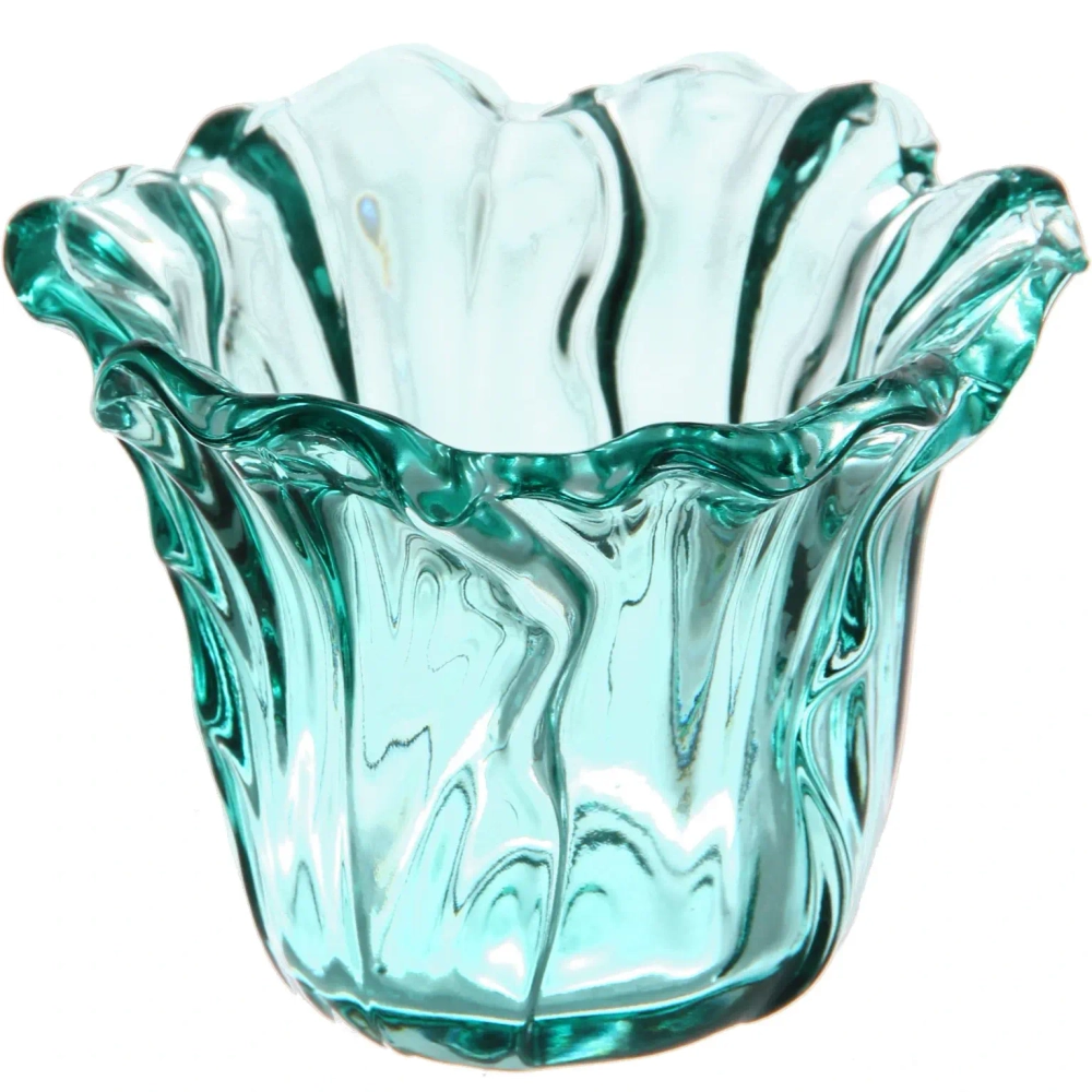 Подсвечник «Цветок» 10,5*7,5 см, Изумруд