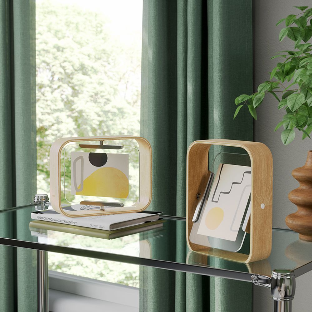 Фоторамка двусторонняя Bellwood,16х22 см, натуральное дерево