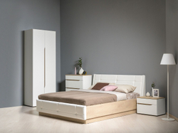 Спальня Муссон 2 Белый/Дуб Эндгрейн