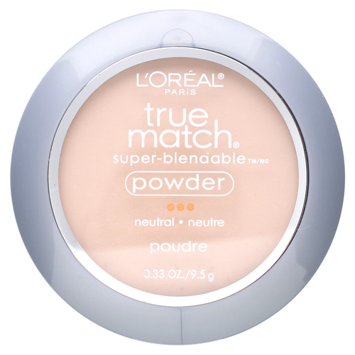 L'Oréal, True Match, суперсмываемая пудра, N2, классическая слоновая кость, 9,5 г (0,33 унции)
