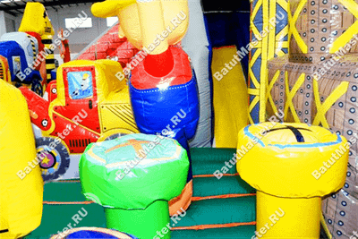 Коммерческий надувной батут "Строители"