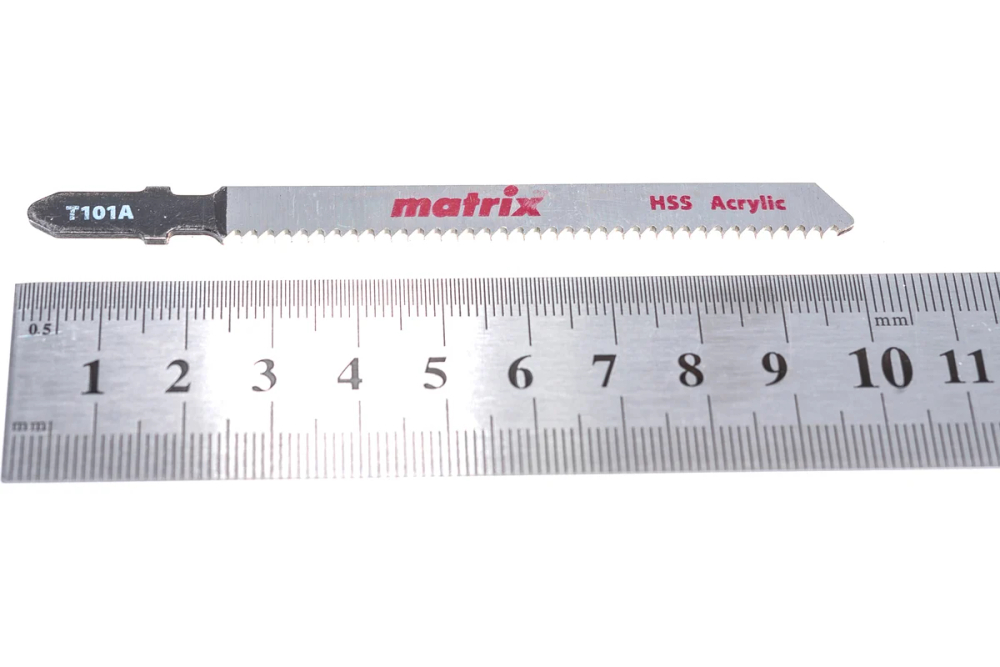 Полотна для электролобзика (пилки) по акрилу, 3 шт, 72х2 мм Matrix (Матрикс)