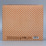 Коробка подарочная «Горошек» , 23.5 × 20.5 × 5.5 см