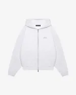 Худи Bruler d'Amour Zip Logo de base 01 серый меланж