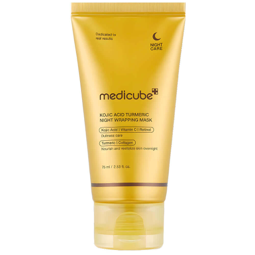 Medicube Kojic Acid Turmeric Night Wrapping Mask ночная маска-плёнка с ретинолом и витамином С