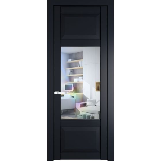 Межкомнатная дверь эмаль Profil Doors 1.3.3PD нэви блу остеклённая