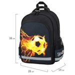 Рюкзак ПИФАГОР SCHOOL для начальной школы, "Fire goal", 270658