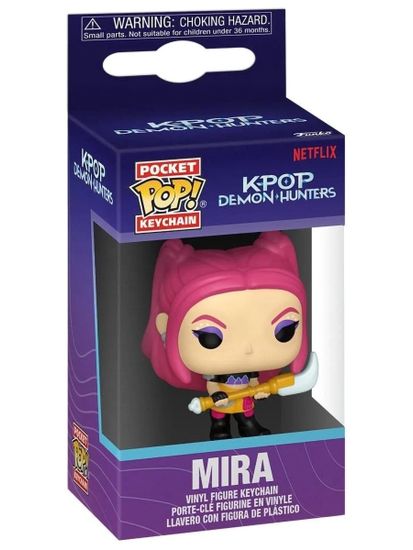 Брелок Funko Pocket POP! KPop Demon Hunters Mira 95686 / Брелок Фанко Покет ПОП! по мотивам мультфильма "Кей-поп-охотницы на демонов", Мира