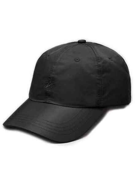 Кепка Alpha Embroidered Nylon Cap (черная - black)