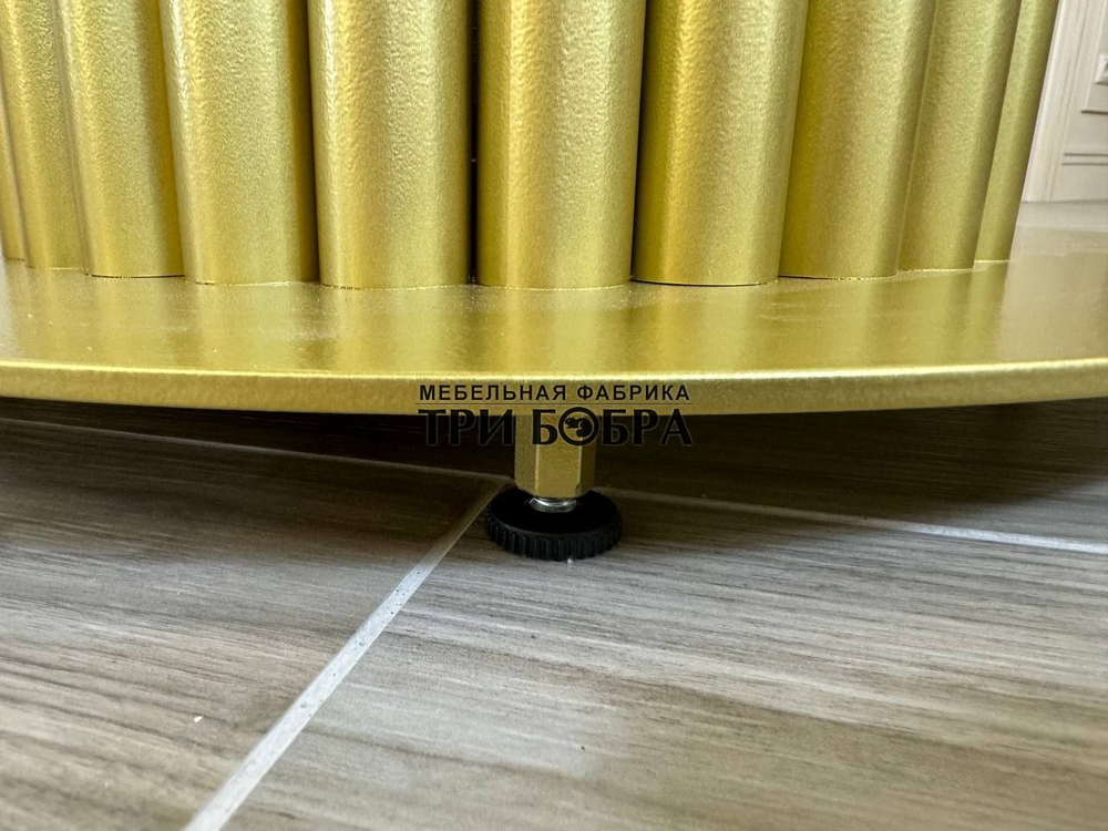 Круглый стол "Орион", белый мрамор