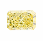 Лабораторно-выращенный бриллиант радиант 8.10 х 5.45 х 3.89 мм FancyVIVID YELLOW/VVS2 1.68 ct