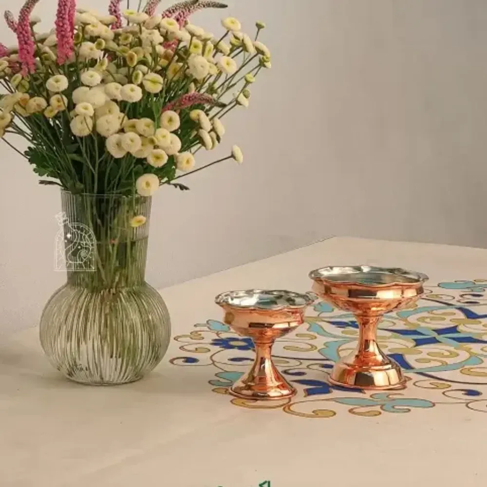 Медная мини-ваза для сервировки Exirmes 30220269 Иран Медная мини-ваза для сервировки Exirmes 30220269 Иран