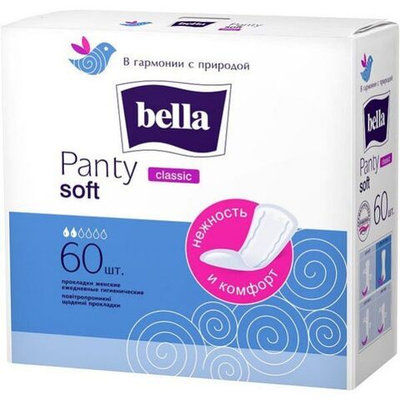 BELLA Прокладки ежедн.Panty soft classic 60 шт.
