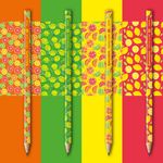 Карандаш чернографитный BRAUBERG "FRESH ZONE", 1 шт., HB, корпус ассорти, 181759