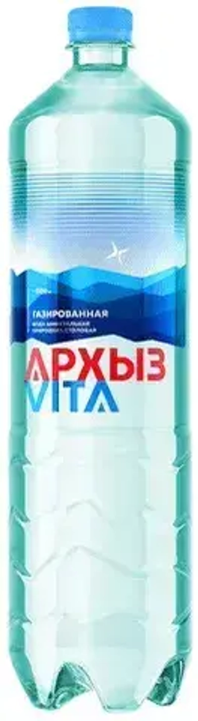 Вода Архыз Vita, минеральная, газированная, 1,5 л