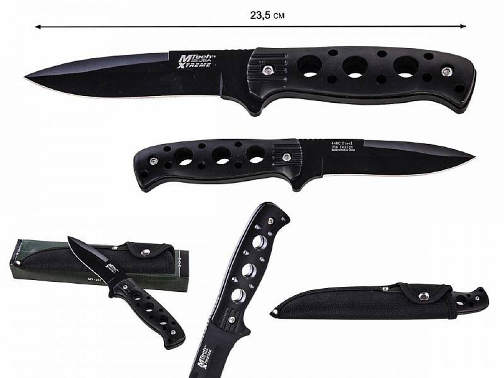 Тактический нож Mtech Xtreme Fixed Blade 440C BL