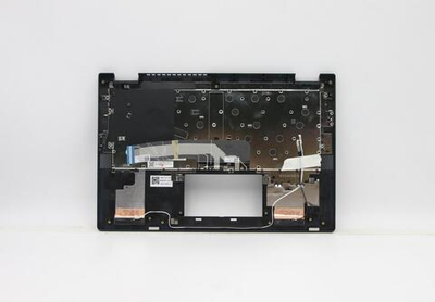 Верхняя панель с клавиатурой (топкейс) для ноутбука Lenovo ideapad Flex 5-14ALC05 82HU раскладка - русская, с подсветкой, без фингерпринта, синий (5CB1C66541), оригинал