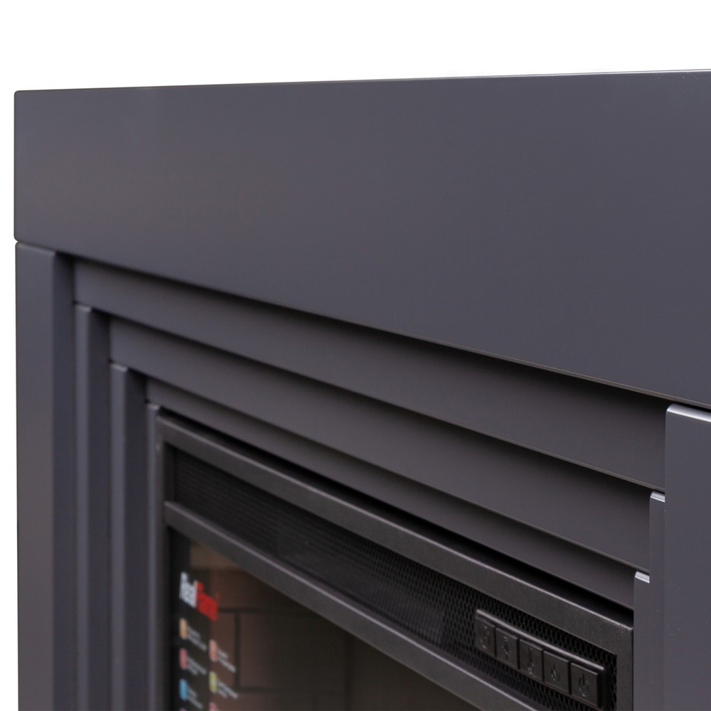 Электрокамин RealFlame Stanley 26 GR серый с очагом 3D Helios 26