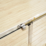 Душевая дверь Azario Tokyo раздвижная 170х195, толщина полотна 6мм , цвет профиля черный матовый