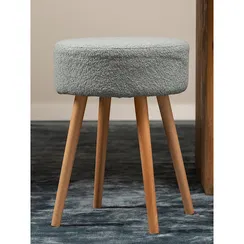 Табурет Carter, серо-голубое букле