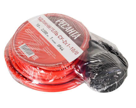 Удлинитель силовой б/катушки Ресанта СУ-2х1-10/0 (IP44)