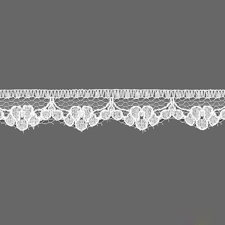 Кружево капрон шир.1,3см молочный арт.668-1